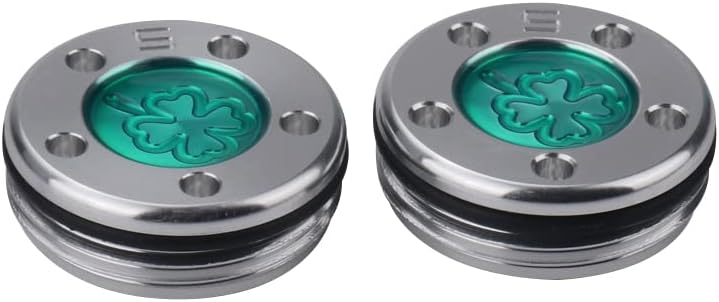 SEACLOUD Golf Custom Putter Screws Weights Green Lucky Four-Leaf 2PCS(5g 10g 15g 20g 25g 30g 35g 40g 45g) Compatible with Titleist Scotty Cameron Golf Club Heads Putters Newport - Image 1